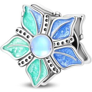 Ocean Flower Bead Cool 925 Sterling Silver Charms Hypoallergenic Beads